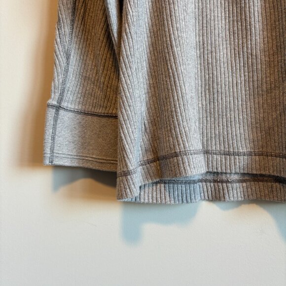 Tommy Hilfiger Men's Large Long Sleeve Ribbed Thermal Gray Layering 90s Vibe - Picture 7 of 12